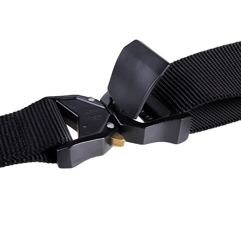 Cinturón de aleación de aluminio para hombre y mujer, hebilla de liberación rápida, cubierta de cintura de 125cm de nailon 1200D, edición coreana, cinturón de entrenamiento táctico, nuevo