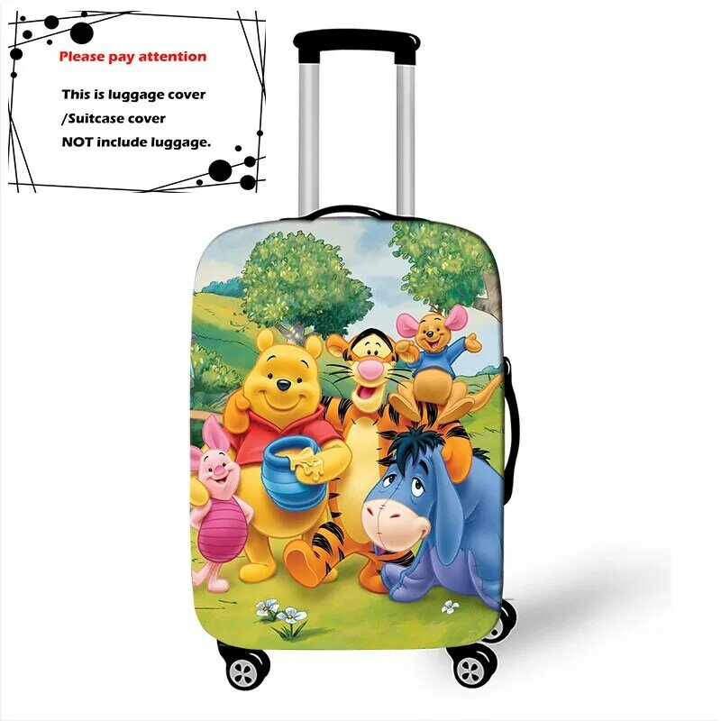 Disney Winnie the Pooh-funda protectora para equipaje, funda elástica antipolvo para maleta, accesorios de viaje