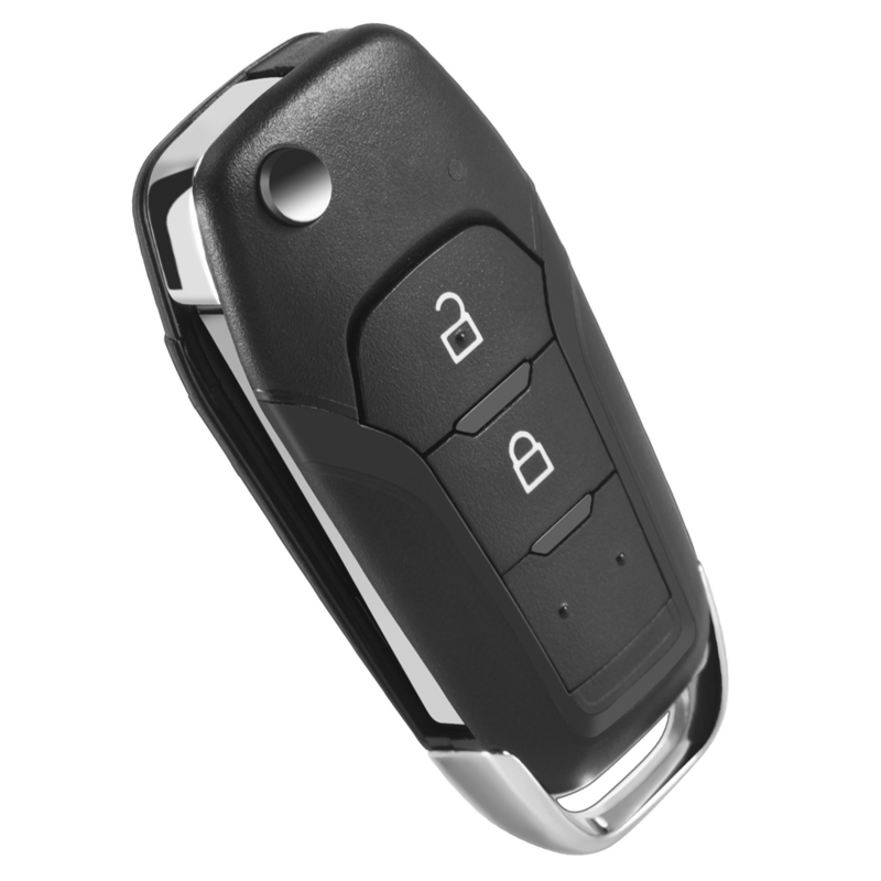 Kunci mobil remot pintar 2 tombol 433Mhz cocok untuk Ford Ranger F150 2015 2016 2017 2018 Id49 Eb3T-15K601-Ba