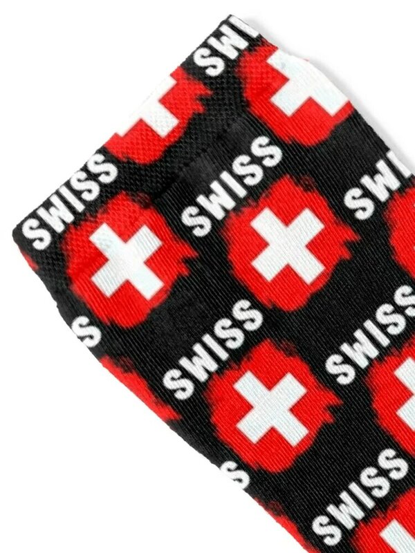 Homens e Mulheres Swiss Socks Futebol, Novidade Socks, The Swiss