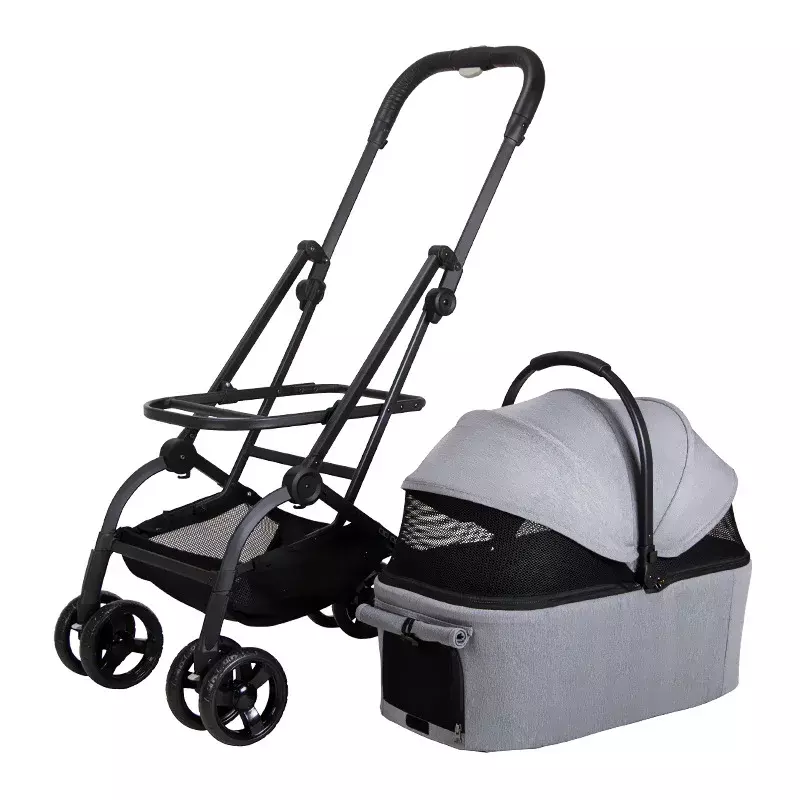Trolley Bag for Pet Outdoor Pet Cart with High Appearance Value Landscape Separation Portable Foldable Cat Stroller High Quality