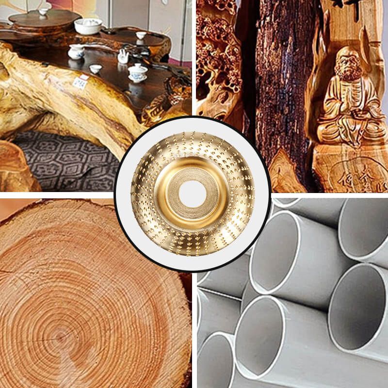 100mm Wood Angle Grinding Wheel Sanding Carving Rotary Tool Abrasive Disc Angle Grinder Accessory Wood Shaping Grinder Wheel