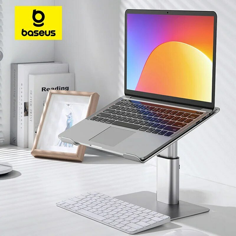 Baseus-soporte Vertical plegable para ordenador portátil, soporte para PC, Macbook Air Pro, aleación de aluminio