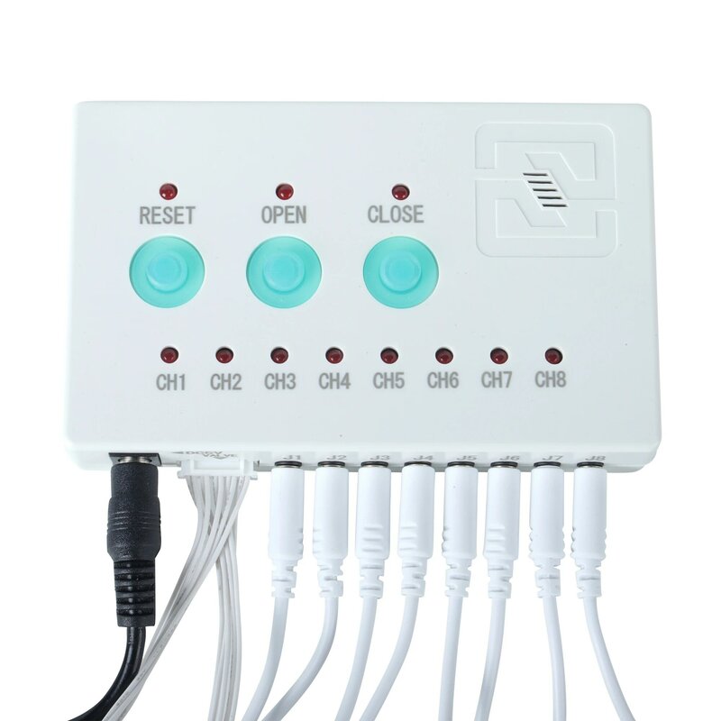 Water Immerse Sensor Water Alarm Host WZ808 with 8pcs water sensor jack protection against water leaks