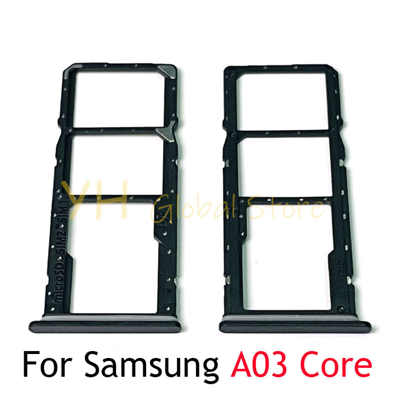 Bandeja con ranura para tarjeta Sim, piezas de reparación para Samsung Galaxy A01 A03 Core