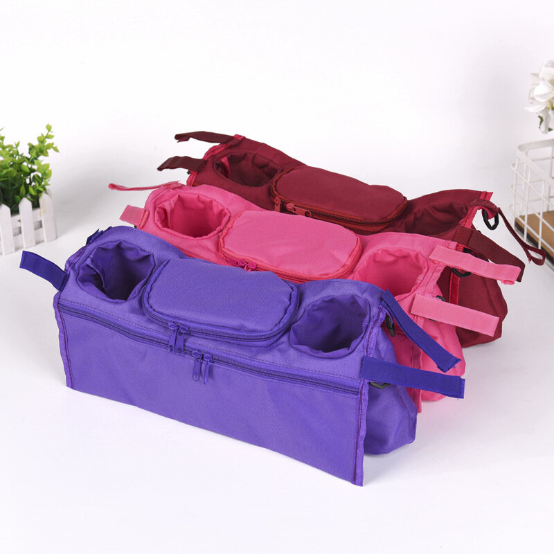 Baby Stroller Rear Hanging Tray Hanging Bag Cup Bag Baby Bottle Bag Stroller Storage Bag Stroller Accessories