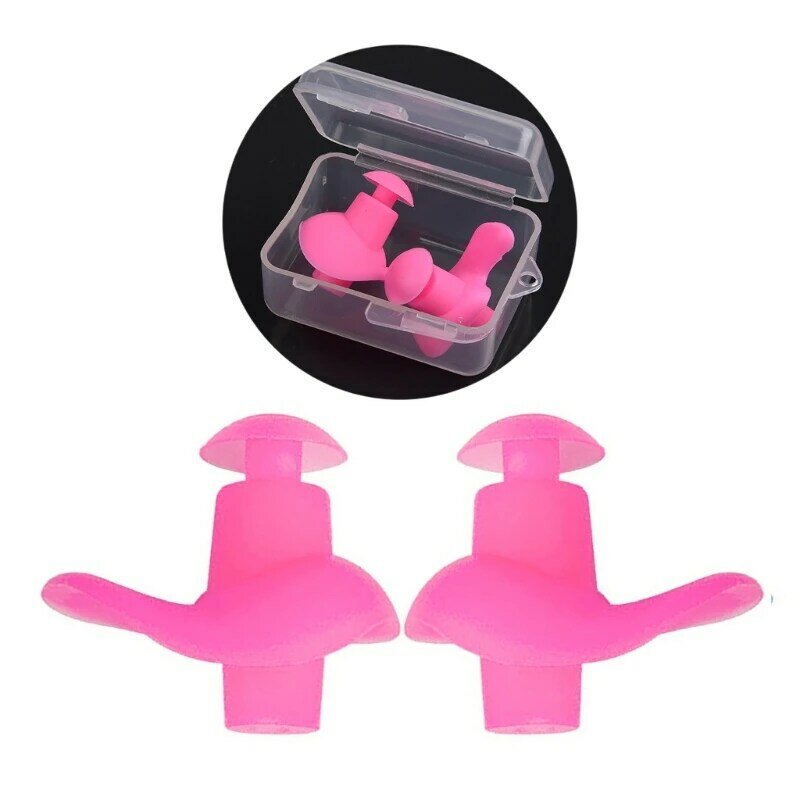 1 Pair Earplugs for Sleeping Noise Cancelling Reusable Silicone Ear Plugs Surfing Earplugs Suitable for Swimming Travel