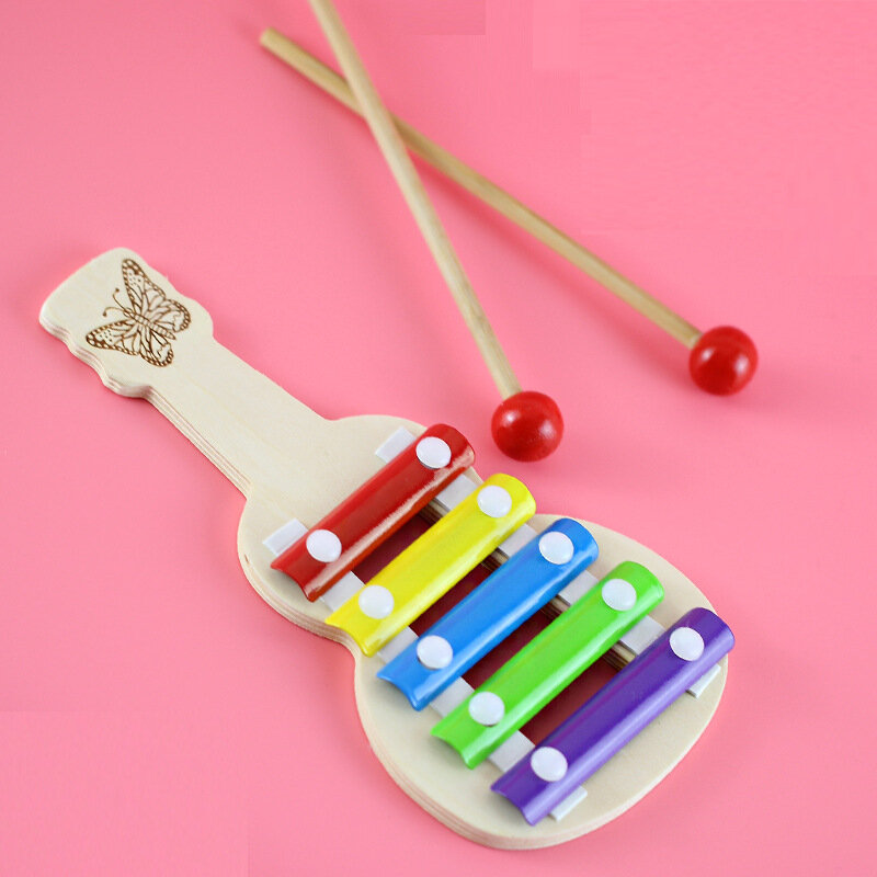 เด็กวัยหัดเดินโอคาริน่าไม้เครื่องกระทบการศึกษาก่อนวัยเรียนของเล่นเด็กเครื่องดนตรีของเล่น