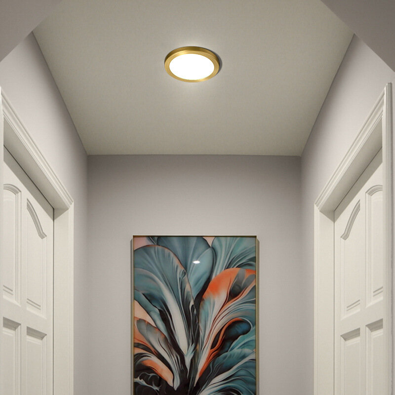 الحد الأدنى الحديثة LED إضاءة هابطة متراجع جزءا لا يتجزأ من غرفة المعيشة الشرفة الممر أضواء LED أضواء السقف