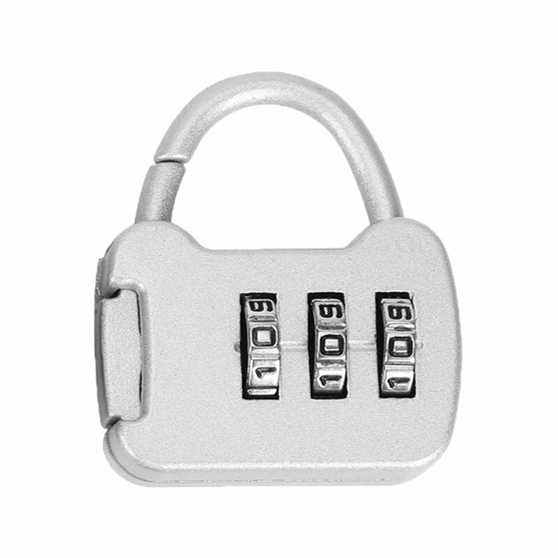 3 dígitos combinação senha bloqueio saco de viagem bagagem gabinete cadeado cadeado ao ar livre fitness código de segurança bloqueio saco de escola bagagem