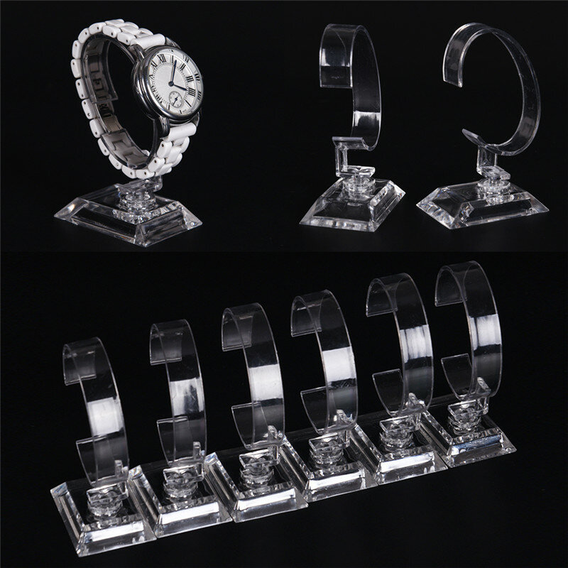 1/2pc/lot Acrylic Clear Watch Bracelet Bangle Display Holder Stand Rack Retail Shop Showcase Brazaletes Jewelry Rack Wholesale