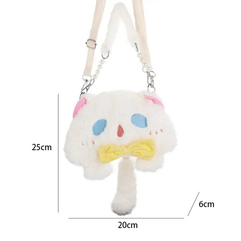 Lovely Mobile Phone Bag Student Lolita Cute Bag Kids Coin Purse Cat Plush Doll Bag Single Shoulder Bag Cartoon Bag Women Bag