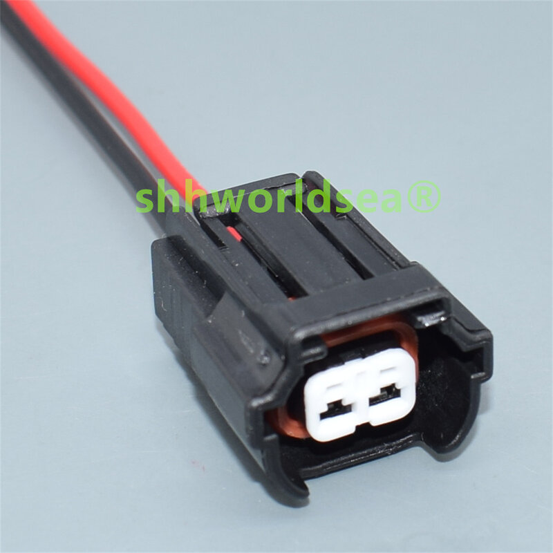shhworldsea 2 Pin Fuel Injector Connector Plug Wire Harness 06A973722 For Golf Jetta Polo For A4 A6 Q3 Q5 6195-0043 06A 973 722