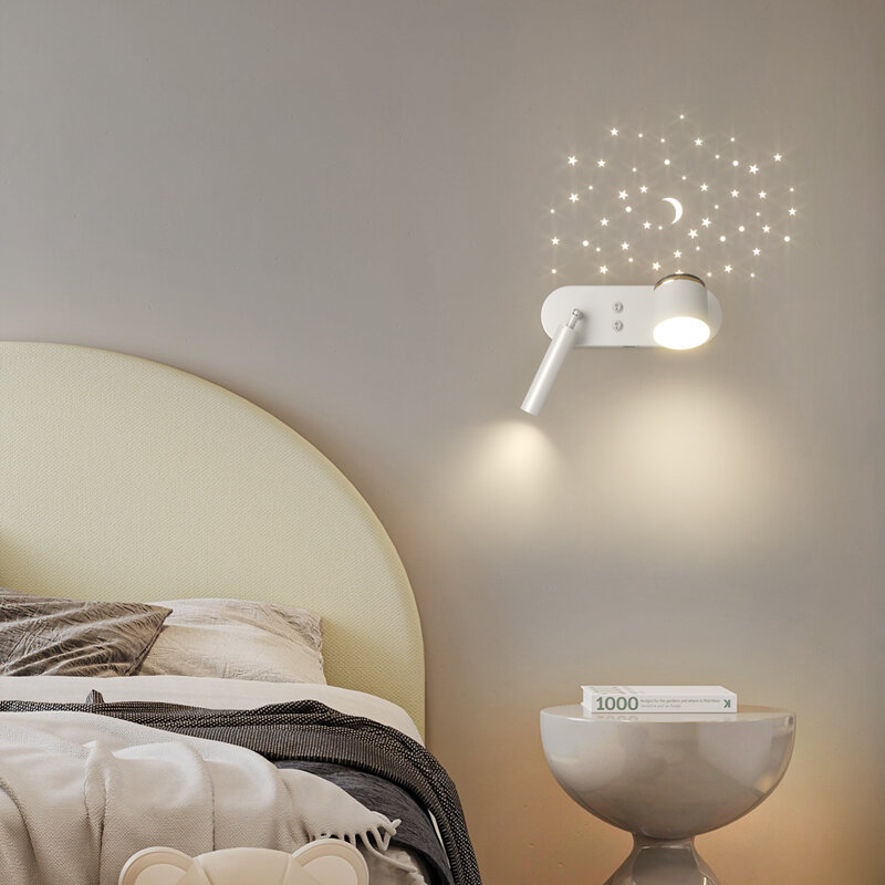 Lámpara LED de pared moderna para decoración de habitación de niños, accesorios interiores, Lustre, estudio, salas de estar, dormitorio, foco