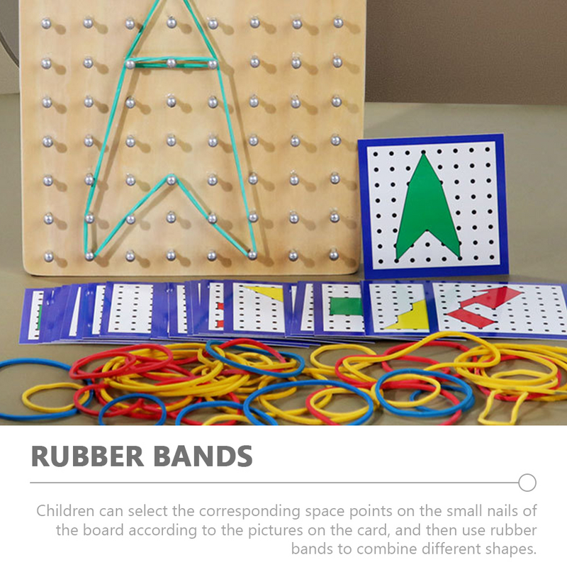 Papan mainan geopboard geometris, papan mainan pendidikan matematika geometris dengan pena spidol untuk anak-anak
