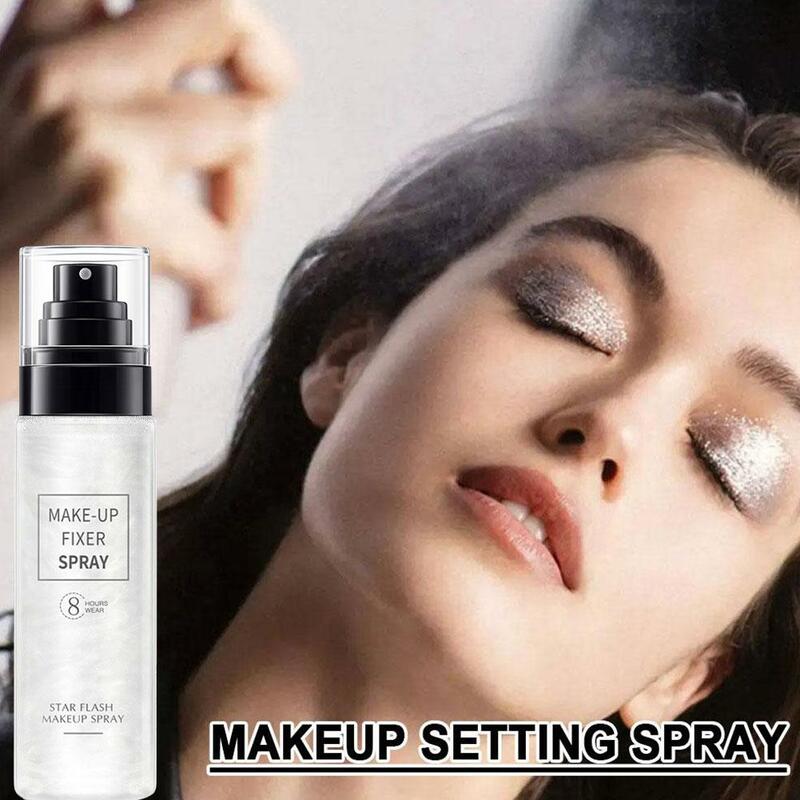 Spray utrwalający makijaż nawilżający nawilżający nawilżający trwały sprawiają, że kosmetyczny kosmetyki naturalne kontroli odświeżający matowy utrwalacz Quick Face O T3J4