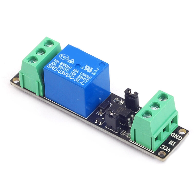 Único isolado Drive Control Board para Arduino, Driver de alto nível, Optoacoplador Módulo de Relé DC 3V, 1 Canal