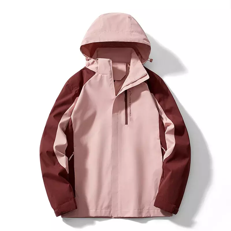 하이 퀄리티 등산 재킷, 야외 방풍 방수 캠핑 커플 바람막이, 슬림핏 후드 스톰코트