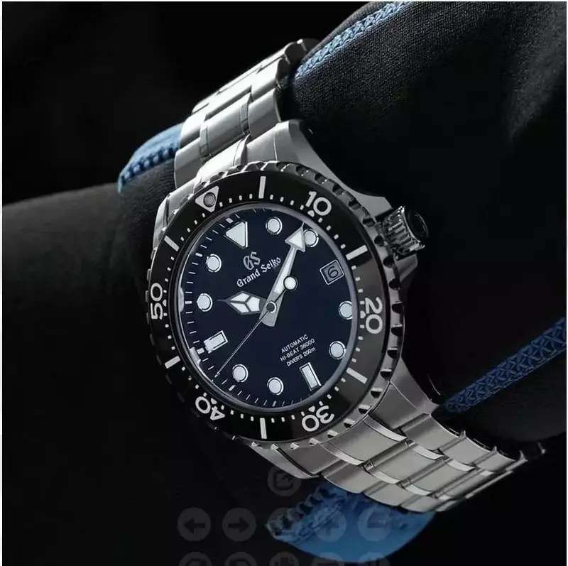 Luxury Brand Top Fashion Watch Grand Seiko Sport Collection Hi Beat Stainless Steel Non-Mechanical Quartz Men's Wrist Watch