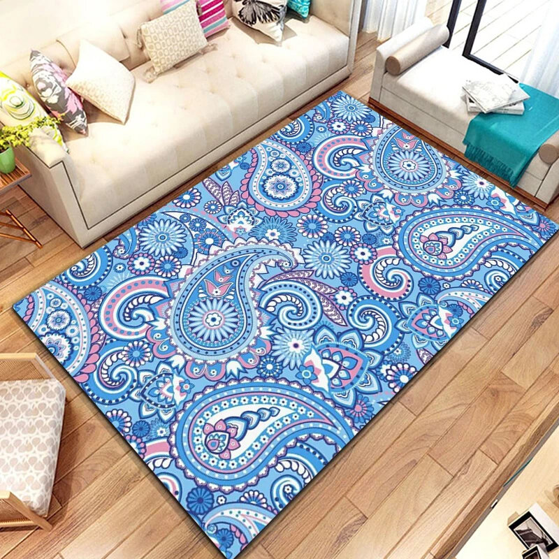 Bandana Paisley wycieraczka wejściowa dywaniki w stylu damaszku antypoślizgowa kultura narodowa drukowany obraz dywan do pokoju zabaw