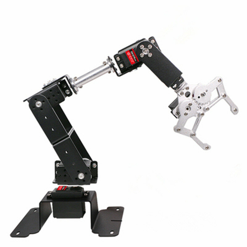 Metal liga braço mecânico braçadeira garra Kit, 6 DOF, DIY robô manipulador, MG996 Servo para Arduino Robotic Educação, kit programável