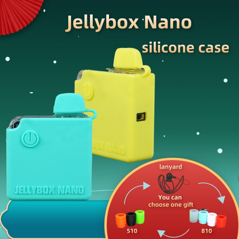 Funda de silicona para Jellybox Nano, de goma suave funda protectora, 1 piezas