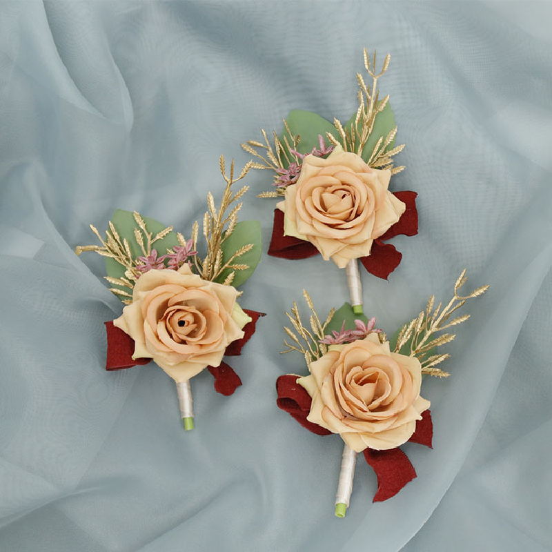 Bouton niere und Handgelenk Corsage Hochzeit liefert Hochzeit Blumen kunst Simulation Blumen geschäft Feier Eröffnung Gäste 430
