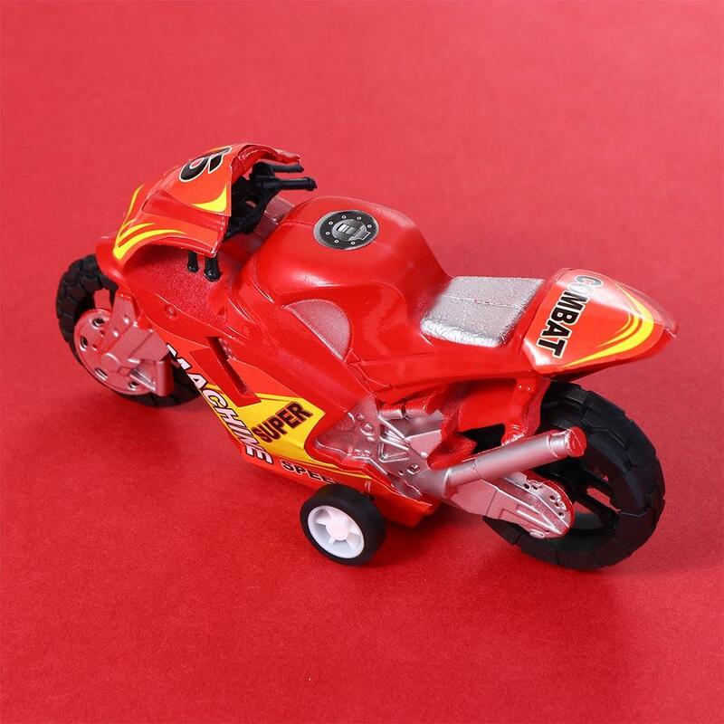 Ornamente bestes Geschenk Kunststoff für Jungen Allrad Kinder Motorrad Modell Motorrad Modell Motorrad Spielzeug zurückziehen Auto