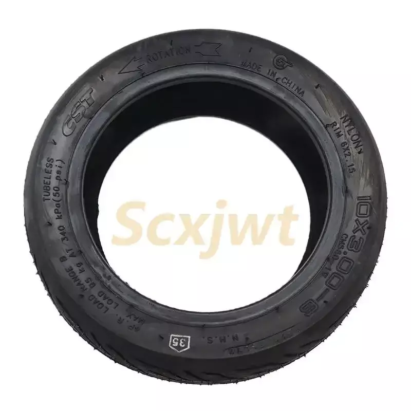 Neumático de vacío CST 10x3,00-6 para patinete eléctrico, neumático sin cámara de alta calidad, 10x3,0