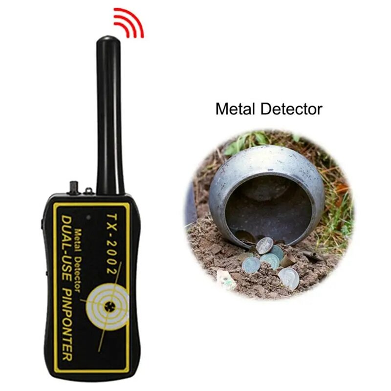 Detektor logam TX-2002, pendeteksi logam sensitivitas tinggi berlian jarak jauh, pendeteksi emas bawah tanah 1 buah