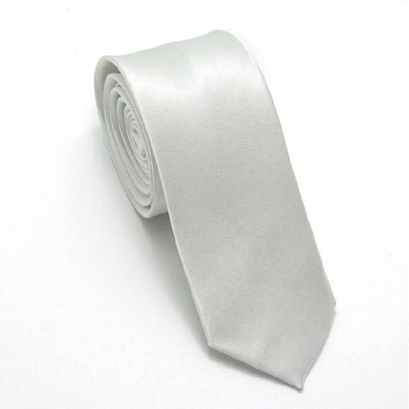 Solidne krawaty 5cm Silm krawat poliester czarne złoto różowe wąskie krawaty dla mężczyzn kobiety kolorowe codzienne koszule akcesoria