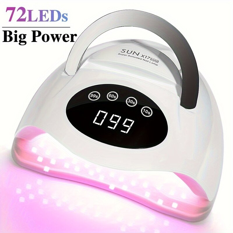 Secador de uñas LED, lámpara UV para curar todos los esmaltes de Gel con detección de movimiento, herramienta de salón de manicura y pedicura, regalo