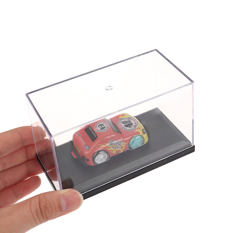 Caja de exhibición de modelo de coche, estuche protector transparente, cubierta dura de polvo acrílico, soporte de almacenamiento, innovador y práctico, 1:64