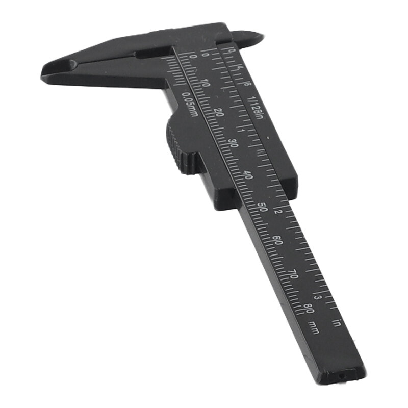 1PC 0-80mm Mini Plastic Sliding Vernier Caliper Gauge Measure Tool Ruler Micrometer Hand Tools For Measuring Small Stuffs