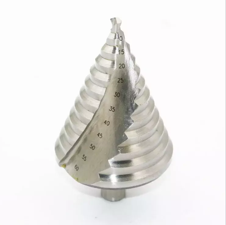 Taladro de Pagoda de 6-60mm, Herramientas Eléctricas HSS, brocas escalonadas de acero y Metal en espiral, escariador de escariado