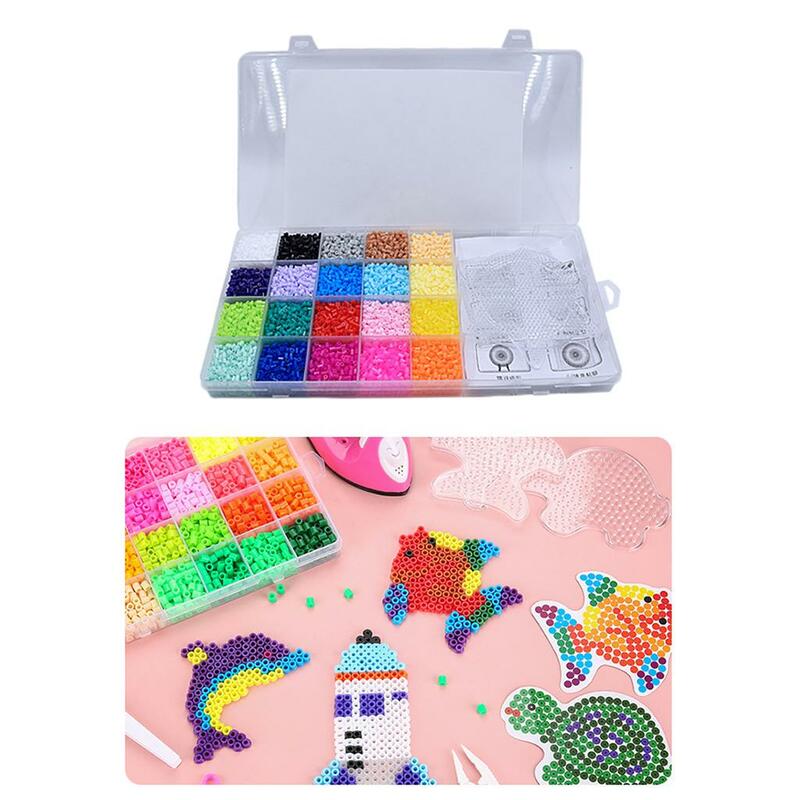 Perline, regalo per bambini, puzzle artigianali fatti a mano giocattoli perline colorate Melty perline colorate per bambine