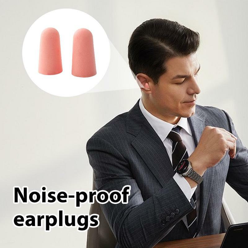 Tampões auriculares reutilizáveis para redução de ruído, tampões confortáveis, alta fidelidade, reutilizáveis, proteção auditiva, macio, 2 peças