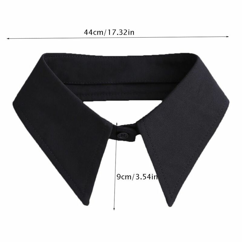 Square PU Leather Fake Collar Sweet Korean Style Chiffon Neck Shoulder Wraps Detachable Shawl Sweater False Collar Male