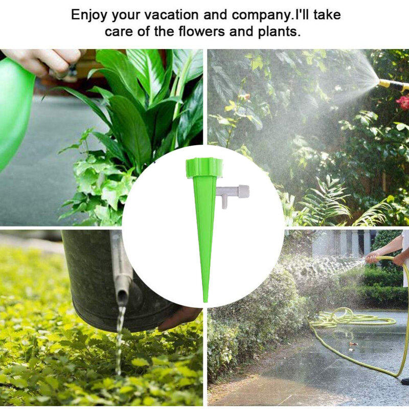 Sistema de riego por goteo automático, espiga de autorriego para flores, plantas, invernadero, jardín, dispositivo de goteo automático ajustable