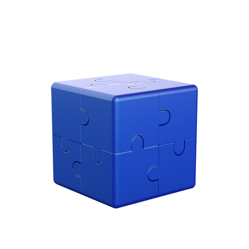 3D Trí Thông Minh Cube Khối Xây Dựng Đồ Chơi Giáo Dục Học Sinh Xếp Hình Hợp Kim Nhôm Kim Loại Vô Hạn Fidget Giảm Stress