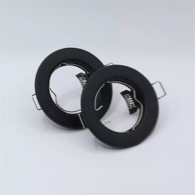 JOYINLED Cut Hole 60mm GU10 Mounting Fixture Frame - Metal White Black Round - Recessed Light Clip