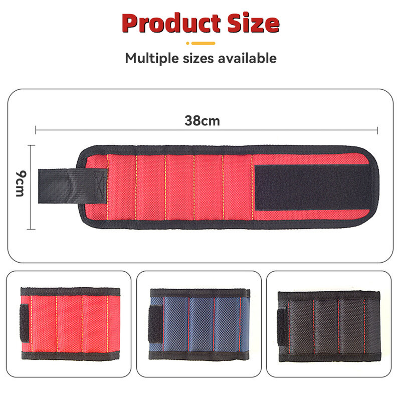 Powerful Magnetic Wristband Wristband Magnet Electrician Tool Kit for Screw Nail Nut Bolt Drill Bit Portable Repair Tool Belt