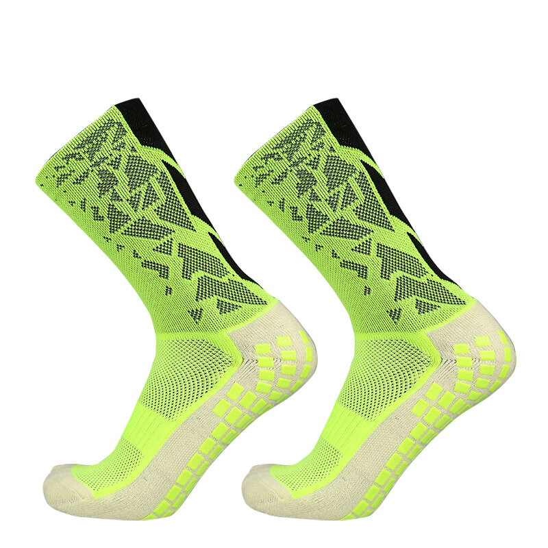 Chaussettes de sport coordonnantes en silicone pour hommes et femmes, motif de talon, football, football, football, nouveau