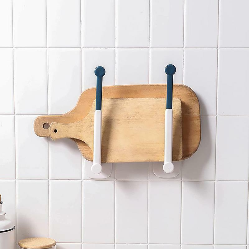Adhesive Wall Hook Rotatable L-Shaped Storage Hanger For Closet Bedroom Bathroom Kitchen Living Room Organizer Hanger For Bags