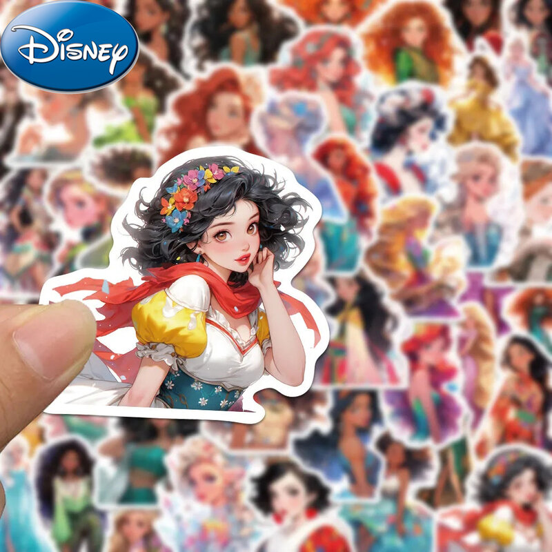 Disney Escaping Princess Adesivos, Bonito, Bonito Dos Desenhos Animados, Anime Meninas Adesivo, Telefone, Caderno, Decalques De Garrafa De Água, 10 Pcs, 30 Pcs, 50Pcs