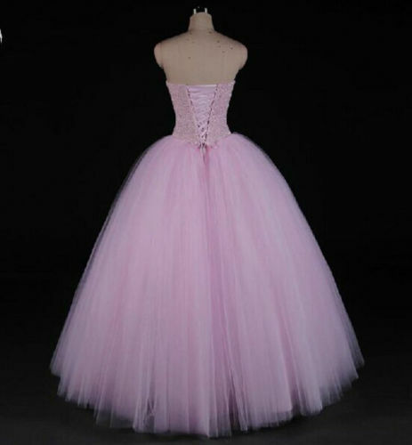 Luxury Sweetheart Vestidos De Quinceanera Gown Sweet 16 Dress Sparkly Beads Tulle Applique Girl Princess Party High Quality