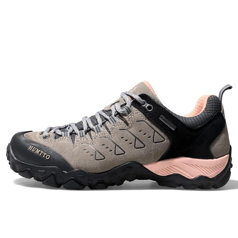 HUMTTO-zapatos de senderismo impermeables para mujer, zapatillas informales de cuero para escalada, de diseñador de lujo, para invierno