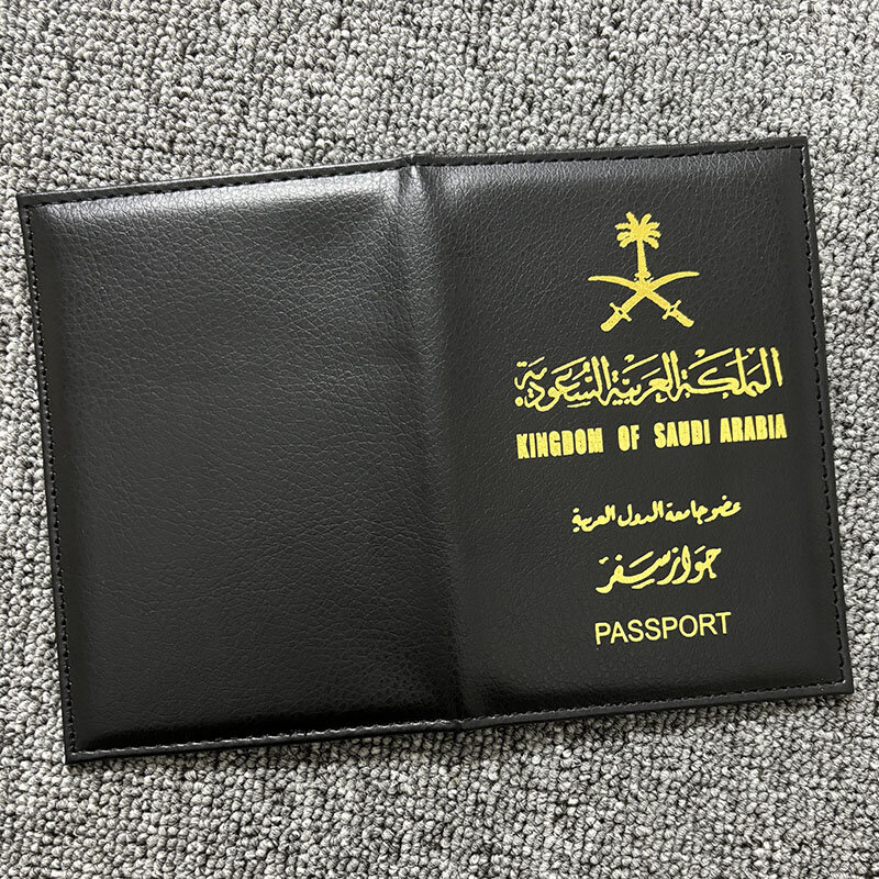 Diplomatic Saudi Arabia Passport Cover Travel Men Women Pu Leather Covers for Passports Fashion Case Passport Protection