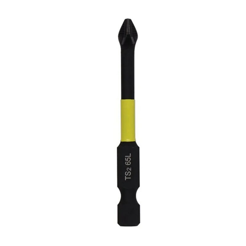 1pc 25-150mm Magnetic Non-Slip Batch Head PH2 Cross Screwdriver Hex Shank Yellow  Tool Accessories High Hardness