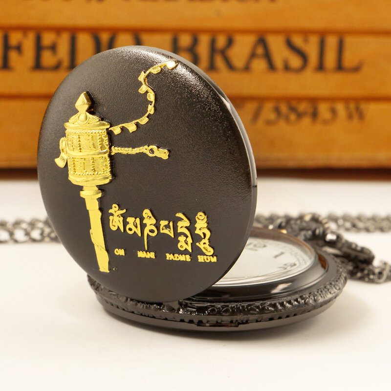 Relojes de bolsillo de cuarzo personalizados, reloj colgante con esfera de visualización de números árabes, cadena de regalo para hombres, mujeres y amigos